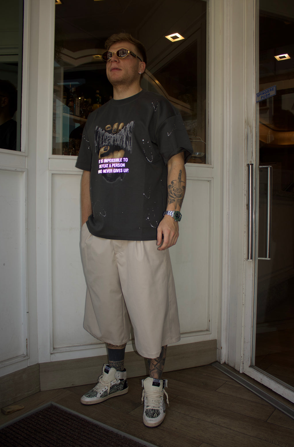 EMPTY SHORT BASIC BEIGE