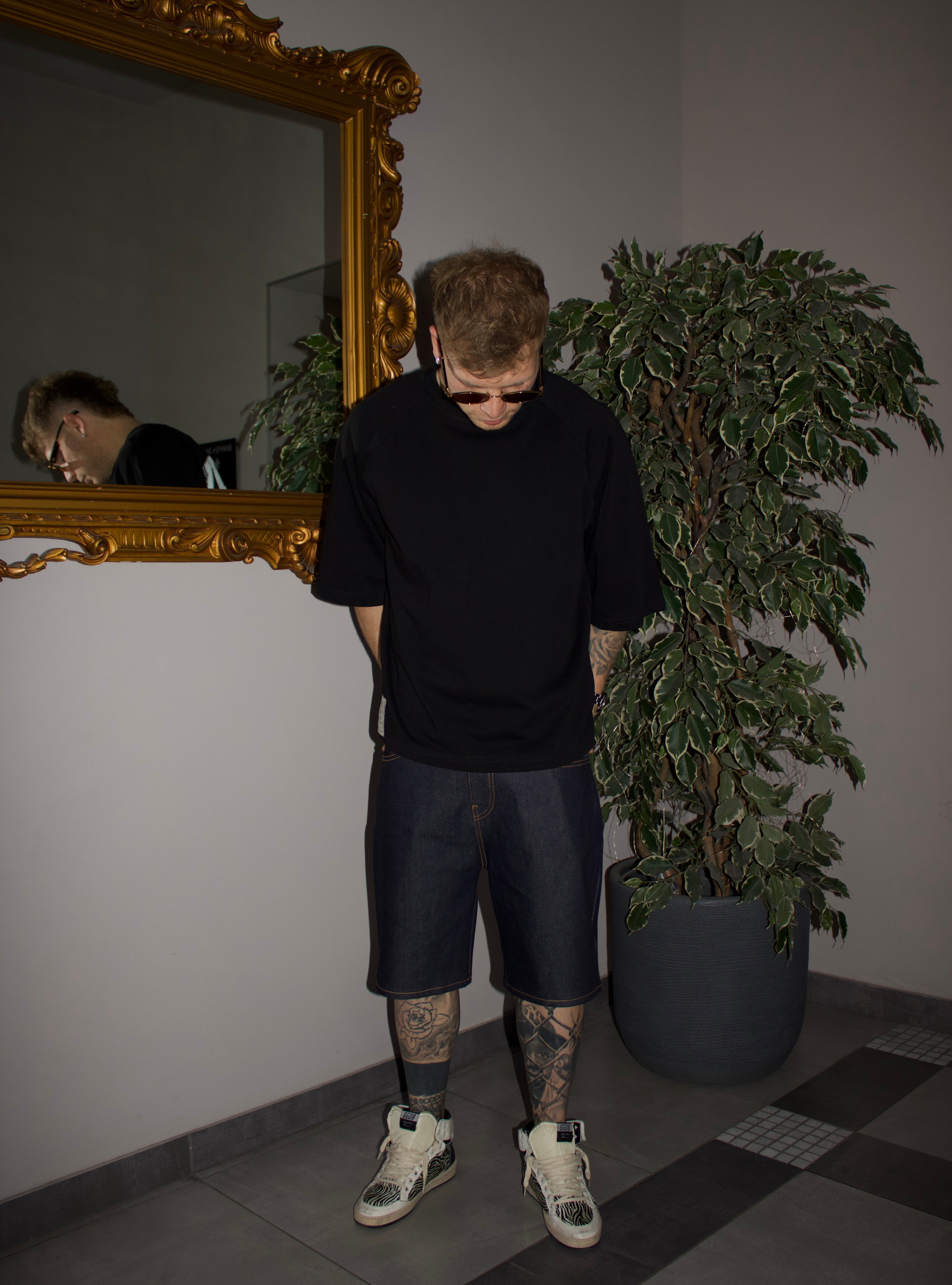 EMPTY SHORT JEANS BLU