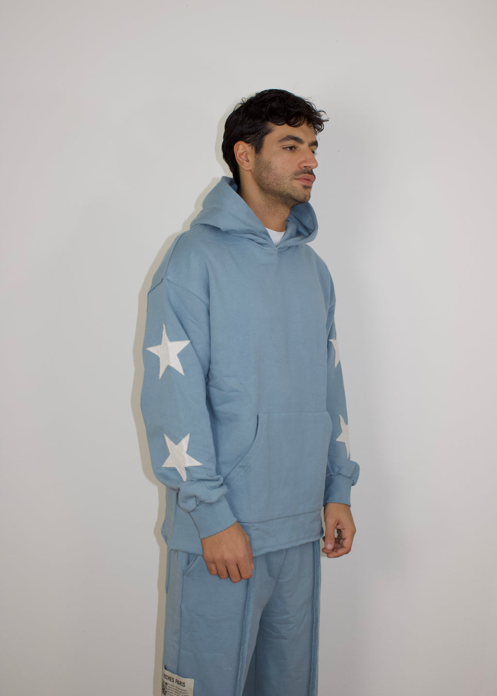 HOODIE RICHES PARIS AZZURRA